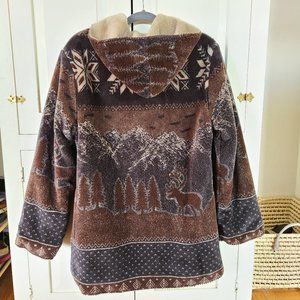 Alpine Studio Reversible Hooded Toggle Coat